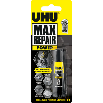 UHU Universal-Klebstoff MAX REPAIR POWER, 8 g Tube