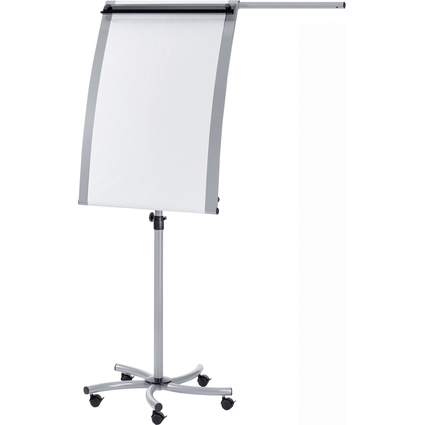 FRANKEN Flipchart EUROLine Mobil, silber, 700 x 1.030 mm