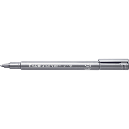 STAEDTLER Permanent-Marker Metallic, Rundspitze, silber