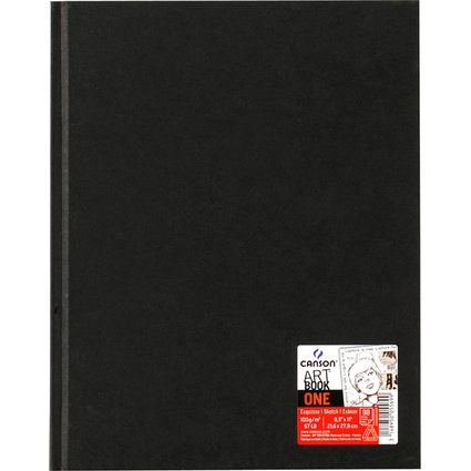 CANSON Skizzenbuch ARTBOOK ONE, 216 x 279 mm, schwarz