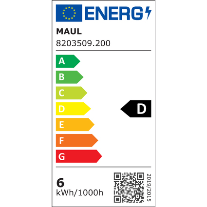 MAUL LED-Tischleuchte MAULatlantic, mit Klemmfu, wei