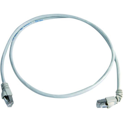 Telegrtner Patchkabel, Kat.6A (tief), S/FTP, 0,5 m, grau