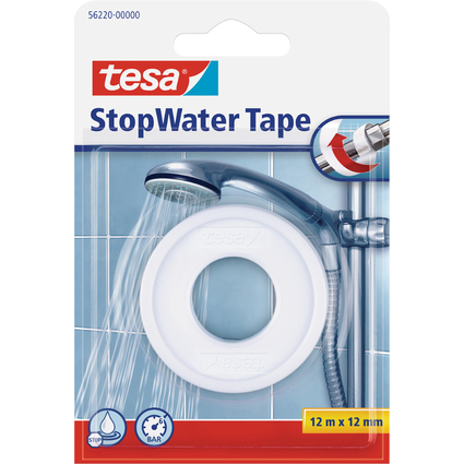 tesa Dichtungsband "StopWater", 12 mm x 12 m, wei