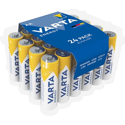 VARTA Alkaline Batterie Energy, Mignon (AA/LR6)