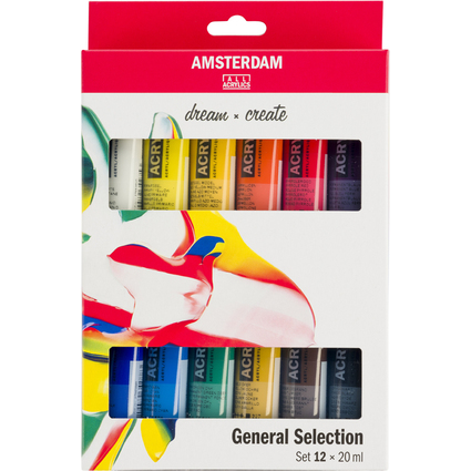 ROYAL TALENS Acrylfarbe AMSTERDAM Introset II, 12 x 20 ml