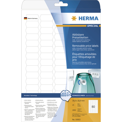 HERMA Preis-Etiketten SPECIAL, 35,6 x 16,9 mm, wei