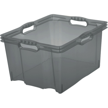 keeeper Aufbewahrungsbox "franz", 24 Liter, crystal-grey