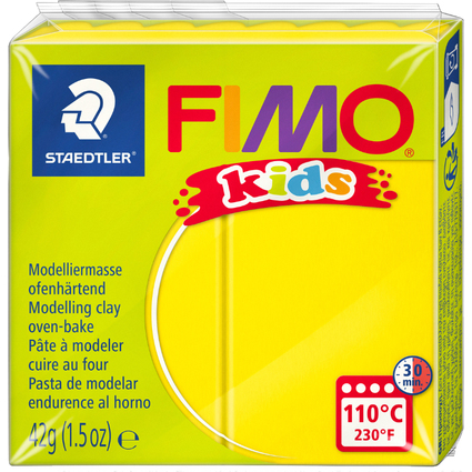 FIMO kids Modelliermasse, ofenhrtend, gelb, 42 g