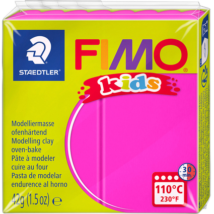 FIMO kids Modelliermasse, ofenhrtend, pink, 42 g