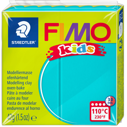 FIMO kids Modelliermasse, ofenhrtend, trkis, 42 g