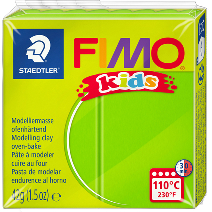 FIMO kids Modelliermasse, ofenhrtend, hellgrn, 42 g