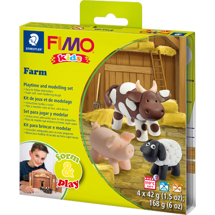 FIMO kids Modellier-Set Form & Play "Farm", Level 1