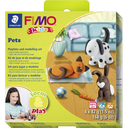 FIMO kids Modellier-Set Form & Play "Pet", Level 1