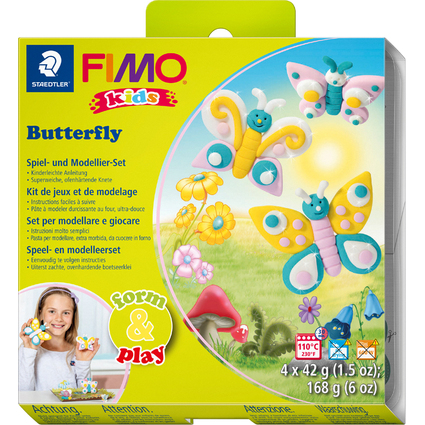 FIMO kids Modellier-Set Form & Play "Butterfly", Level 1