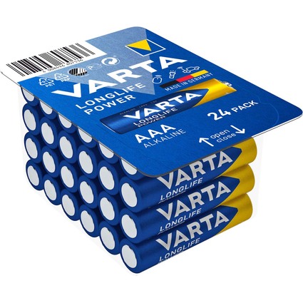 VARTA Alkaline Batterie Longlife Power BIG BOX, Micro AAA