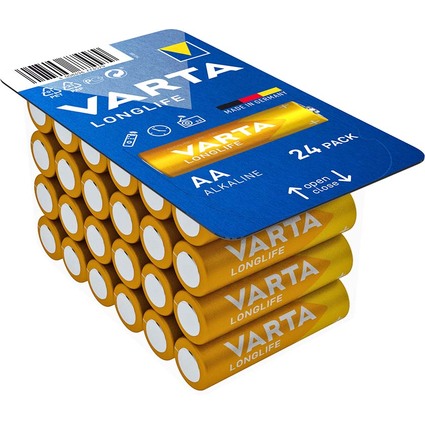 VARTA Alkaline Batterie Longlife BIG BOX, Mignon (AA)