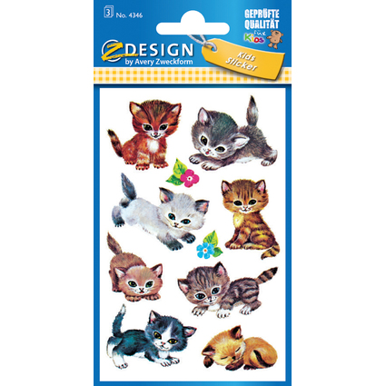 AVERY Zweckform ZDesign Sticker KIDS "Katzen"