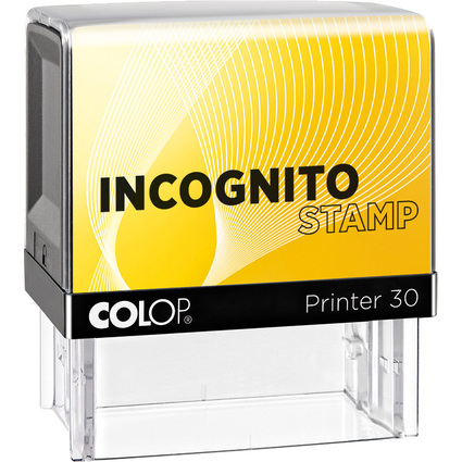 COLOP Datenschutzstempel Incognito Printer 30 LGT, gelb/