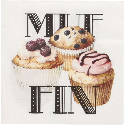 PAPSTAR Motiv-Servietten "Muffin", 330 x 330 mm