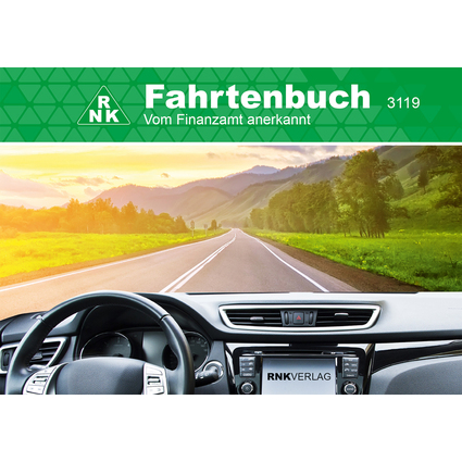 RNK Verlag Fahrtenbuch PKW, DIN A6 quer, 32 Blatt