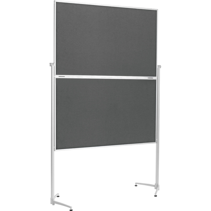 magnetoplan Moderationstafel, (B)1.200 x (H)1.500 mm, grau