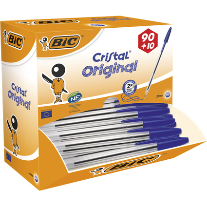 BIC Kugelschreiber Cristal Original, blau, VALUE PACK