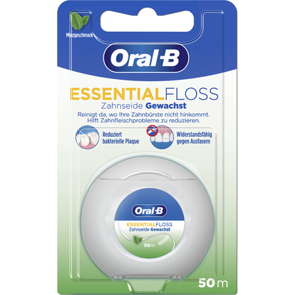 Oral-B Zahnseide Essentialfloss, 50 m, Minzgeschmack