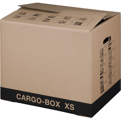 SMARTBOXPRO Umzugskarton "CARGO-BOX XS", braun