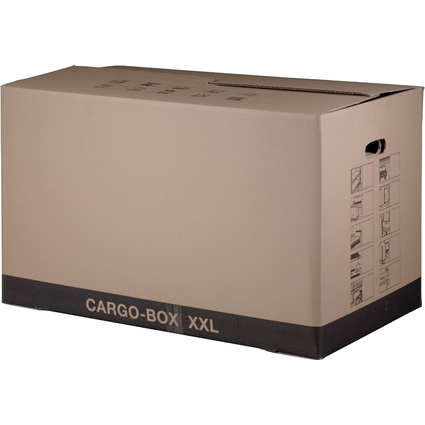 SMARTBOXPRO Umzugskarton "CARGO-BOX XXL", braun