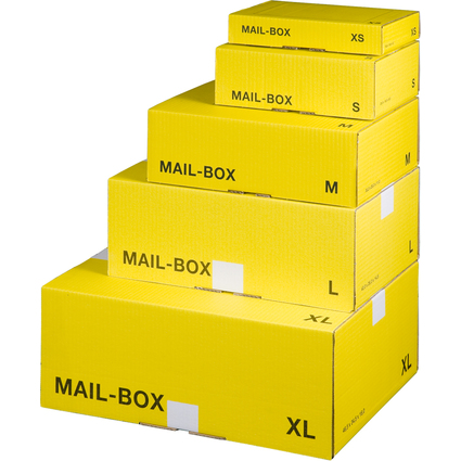 SMARTBOXPRO Paket-Versandkarton MAIL BOX, Gre: XS, gelb