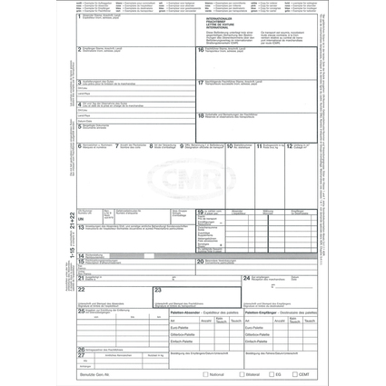 RNK Verlag Vordruck "Internationaler Frachtbrief (CMR)"