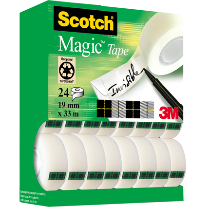 Scotch Klebefilm Magic 810, 19 mm x 33 m, 24 Rollen