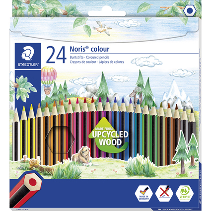 STAEDTLER Buntstift Noris colour, 24er Kartonetui