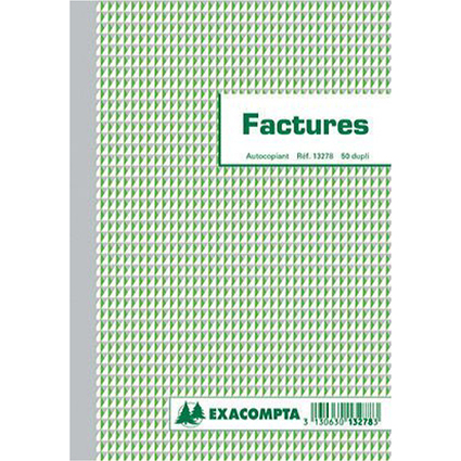 EXACOMPTA Manifold "Factures", 297 x 210 mm, tripli