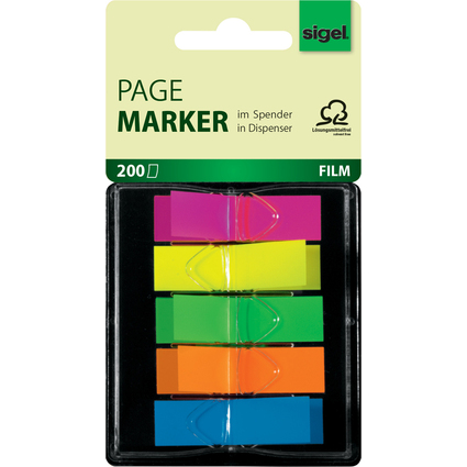 sigel Haftstreifen "Z-Marker" Film Mini Neon, 12 x 45 mm