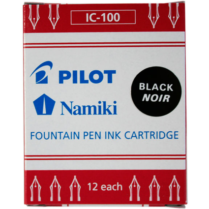 PILOT Tintenpatronen Namiki, fr Fllhalter Capless, schwarz