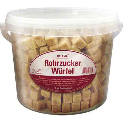 HELLMA Rohrzucker-Wrfel, im Eimer