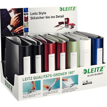 LEITZ Ordner Active Style, 180 Grad, 15er Display