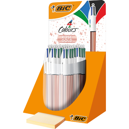 BIC Druckkugelschreiber 4 Colours Shine, 20er Display