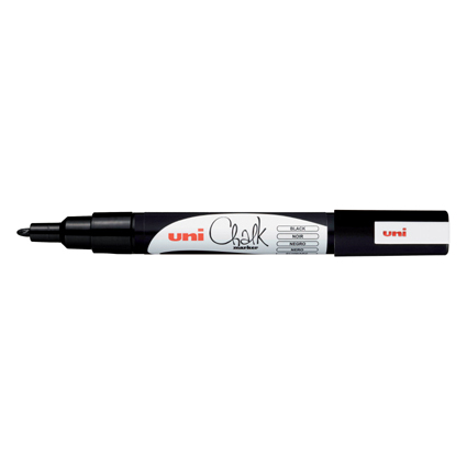 uni-ball Kreidemarker Chalk marker PWE3MS, schwarz