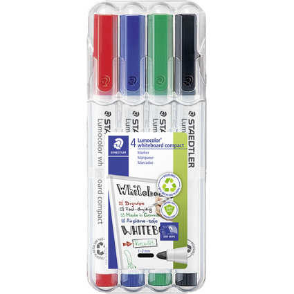 STAEDTLER Lumocolor Whiteboard Marker, 4er Set