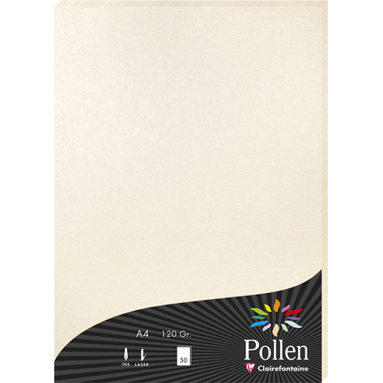 Pollen by Clairefontaine Papier DIN A4, perlmutt-elfenbein