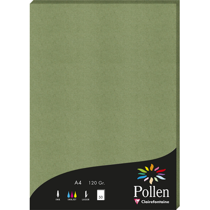 Pollen by Clairefontaine Papier DIN A4, salbeigrn