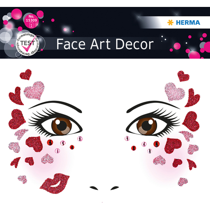 HERMA Face Art Sticker Gesichter "Love"