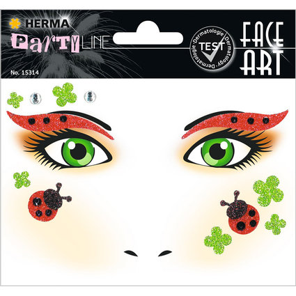 HERMA Face Art Sticker Gesichter "Marienkfer"