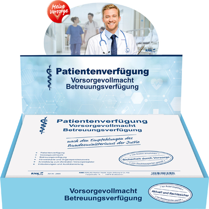 RNK Verlag Vordruck "Patientenverfgung", im Thekendisplay