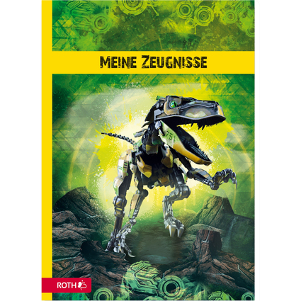 ROTH Zeugnismappe "Robo-Rex", DIN A4