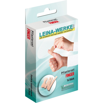 Leina Pflaster-Set "Finger", 16-teilig, hautfarbe