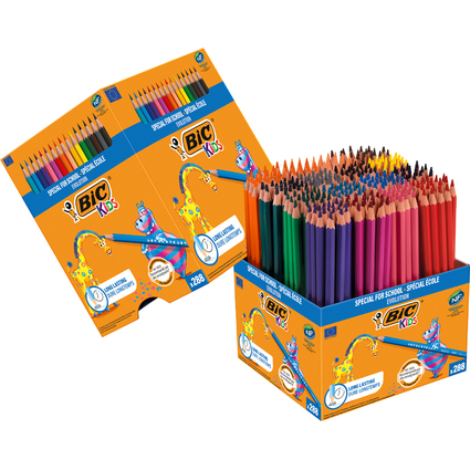 BIC KIDS Buntstifte Evolution ecolutions, 288er Kartonbox