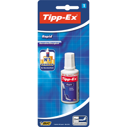 Tipp-Ex Korrekturflssigkeit "Rapid", wei, 25 ml, Blister